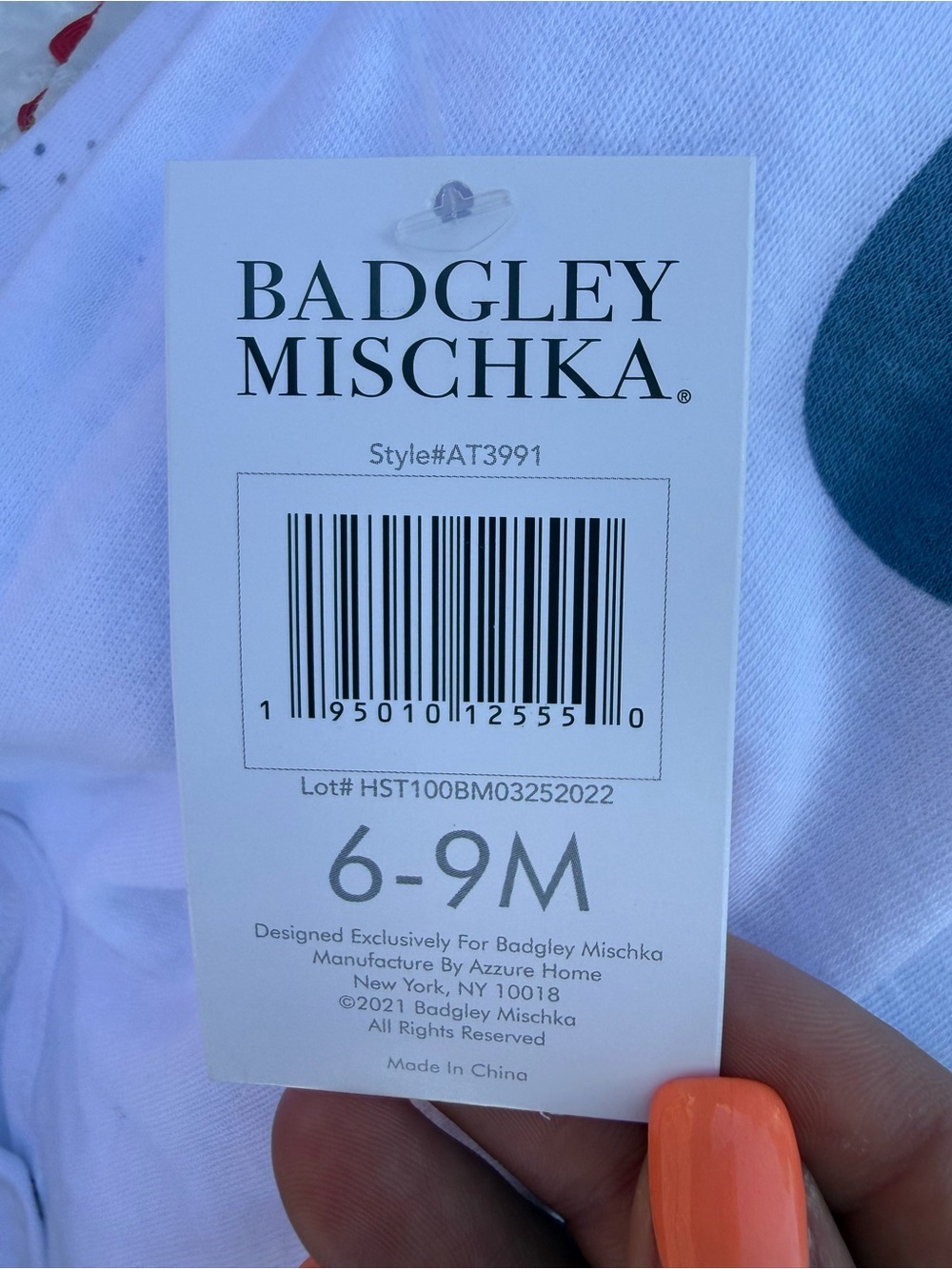 Badgley Mischka White Moon 'I Love You to the Moon and Back' Pajama Set - Picture 8 of 8